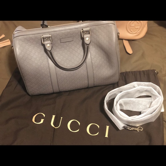 gucci boston leather bag